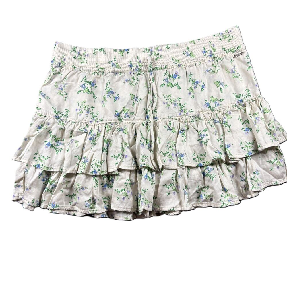Victoria's Secret PINK Women Summer Fling Skort Ditsy Floral Yellow Medium P170